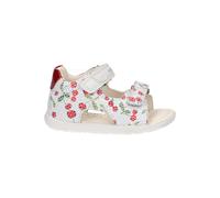 Geox B SANDAL MACCHIA GIR, Sandalia para Bebé-Niñas, OFF WHITE/RED, 20 EU