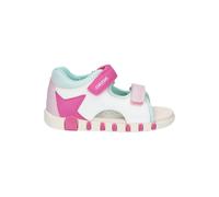 Geox - B SANDAL IUPIDOO GIR, Sandalia Bebé - Mädchen, White/Fuchsia,