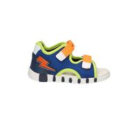 Geox B Sandal Iupidoo Boy, Sandalia Bebé-Niños, Lt Navy Yellow, 18 EU