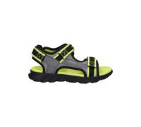 Geox J Sandal AIRADYUM BO, Sandalia, Grey/Lime, 37 EU