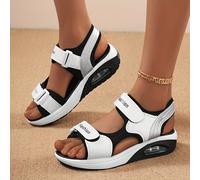 Sandalias deportivas con cojín de aire para mujer, estilo , zapatos de playa de moda transpirables y con absorción de impactos, estilo coreano, chanclas casuales ligeras para uso en exteriores