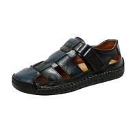 Sandalias deportivas informales para hombre ligeras transpirables y cómodas para uso diario senderismo y playa con correas ajustables y diseño slip-on para caminatas y aventuras al libre (Blue, 48)