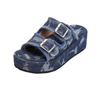 Sandalias Deportivas Mujer Comodas, Sandalias Mujer Verano Confort, Sandals Pantuflas Modernas Sin Cordones con Suela Gruesa Estampada y Correa Sandalia Feminina Zapatillas Playa Sandals For Women
