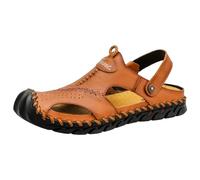 Sandalias deportivas para hombre, para verano, playa, deslizantes, para exteriores, con control remoto, sandalias para hombre, 12, Brown, 5.5 UK 3X-Narrow