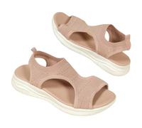 Sandalias deportivas para mujer, cómodas, antideslizantes, de malla, para el tiempo libre, para el verano, para caminar, fitness, zapatos de tenis, transpirables, zapatos de verano, Rosa., 37 EU