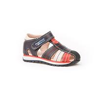 Sandalias Deportivas para Niños, Todo Piel mod.450. Calzado Infantil Made in Spain, Garantia de Calidad. (24, Azul Marino)