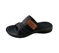 Sandalias Doradas Mujer-Pantuflas de playa de verano: sandalias ligeras de punta abierta para interior y exterior con tejido de lino transpirable para un informal de verano.