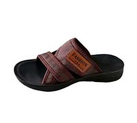 Sandalias Doradas Mujer-Pantuflas de playa de verano: sandalias ligeras de punta abierta para interior y exterior con tejido de lino transpirable para un informal de verano.