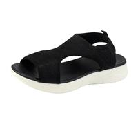 Sandalias elegantes para mujer, de tacón bajo y punta abierta, calzado informal, perfecto para el uso diario en verano. sin marcas visibles