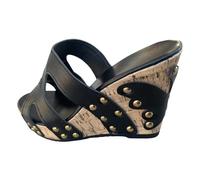 Sandalias Elegantes Tacones Altos Mujer Noche Moda Zapatos Diseño Fiesta, Le Noir, 40 EU