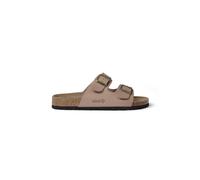 Izas Durtal V2 Sandalias para Mujer y Hombre de Verano Casual y Modernas. Chanclas de Playa para Caminar con Doble Cierre en Hebilla. Sandalias Unisex de Piel Cuero Color Marrón