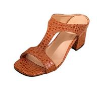 Sandalias europeas de talla grande a la, de tacón grueso, estilo de, para bodas. Elegancia que Nace de lo Simple