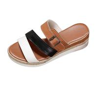 Sandalias Fascitis Plantar Comodas Mujer Verano Zapatillas de Verano Para Mujer Informales Con Tacón Bajo Y Punta Abierta A La Con Gruesa Talla Sandalias Ortopedicas Corregir (White 40)