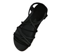 Sandalias Fascitis Plantar Sandalias Playa Mujer de Playa Para Mujer,Nuevas,Con Tiras Abiertas Y,Para Comercio Exterior Caminar Doradas (Black,39)