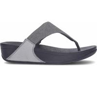 Fitflop Lulu Shimmerlux Toe-Post Sandals, Sandalia Mujer, Gris, 39 EU