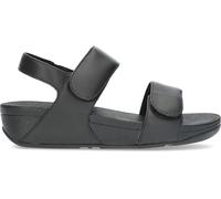 Fitflop Lulu Sandals, Sandalias Planas Mujer, Todo Negro, 41 EU