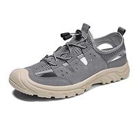 Sandalias for Hombre, Sandalias Deportivas for Hombre, Sandalias for Senderismo al Aire Libre, Sandalias for Caminar Ligeras con Punta Cerrada (Color : Gray, Size : EU 41/US 8/UK 7.5/JP 26 cm)