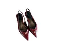 Sandalias francesas JJDFW para Mujer, Ideales para el Verano. Diseño Elegante con tacón bajo, Escote Pronunciado y Punta Afilada.