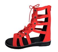 Sandalias genéricas para mujer cómodas para caminar - Sandalias para mujer planas de verano zapatos antideslizantes con brida cruzada desnuda pies al aire libre zapatos casuales punta abierta y