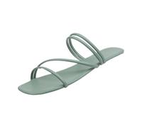 Sandalias genéricas para mujer, dos funciones, sandalias o mulas, estilo coreano, una línea, suela plana, sandalias casuales al aire libre, zapatos para ciudad o playa, Verde203, 39 EU
