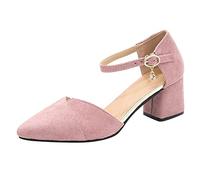 Sandalias genéricas para mujer, verano, cómodas, cerradas al final - Sandalia para mujer, tacón de bloque, elegantes zapatos transpirables desnudos pies de noche, chanclas casuales desnudas pies