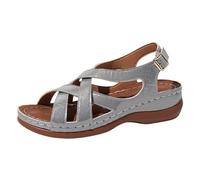 Sandalias genéricas para mujer, verano, cómodas, de piel desnuda, con bridas cruzadas, cierre de hebilla, punta abierta, recortes laterales, suela de plataforma, primavera, verano, ciudad, diario