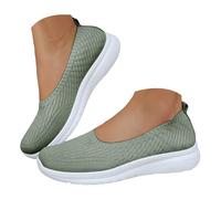Sandalias genéricas para mujer verano zapatos ortopédicos para mujer, zapatos de caminar ligeros de malla transpirable para correr casual de verano cómodos para zapatillas ligeras ir a trabajo, verde