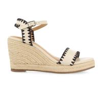 GIOSEPPO Sandalias de Piel Color Off-White con Pespuntes y cuña de Yute para Mujer neiva