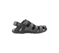 Geox Uomo Strada C Sandal, Sandalias Deportivas Hombre, Negro, 43 EU