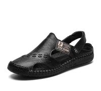 Sandalias Hombre Piel Sandalias Hombre Verano De Caballero Zapatos Homem Zapatillas Negras Casa Talla 48 Romanas Para Vestir Taller Playa Zuecos Chanclas Hebilla 37 Chinelos Verão Flip Flops 49 47
