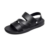 Sandalias Hombre Punta Abierta - Sandalia Cuero Hombre Cómodo Zapatos Transpirable Desnudo Pies De Playa Al Aire Libre Sandalette Chic Zapato Casual Desnudo Pies Slip Ins Gran Tamaño Sandalettes