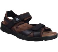 Mephisto Sandalia de tiburón para hombre, marrón oscuro, 47 EU