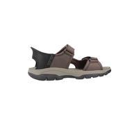 Skechers Sandalias Tresmen Reece para hombre, Chocolate sintético, 39.5 EU