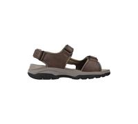 Skechers TRESMEN HIRANO, Sandalias de Punta Descubierta para Hombre, Brown Synthetic, 46 EU