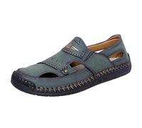 Sandalias Hombre Verano Cómodas Punta Cerrada, Zapatillas Verano Caladas, Slip-On de Enhebrado Parte Superior Sólida, Mocasines Outdoor, Zuecos de Playa, Zapatos Acuáticos, Suela Flexible Texturada