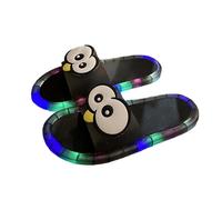 Sandalias Iluminadas Antirresbaladizas para Hombre y Mujer Adulto, Zapatillas Domésticas Brillantes con Ojos Cartoon, Pantuflas Suaves de Espuma Memoria para Dentro y Fuera de Casa