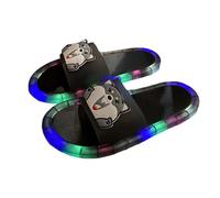Sandalias Iluminadas Antirresbaladizas para Hombre y Mujer Adulto, Zapatillas Domésticas Brillantes con Ojos Cartoon, Pantuflas Suaves de Espuma Memoria para Dentro y Fuera de Casa