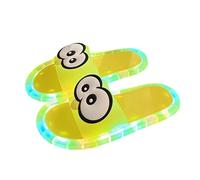 Sandalias Iluminadas Antirresbaladizas para Hombre y Mujer Adulto, Zapatillas Domésticas Brillantes con Ojos Cartoon, Pantuflas Suaves de Espuma Memoria para Dentro y Fuera de Casa