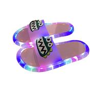 Sandalias Iluminadas Antirresbaladizas para Hombre y Mujer Adulto, Zapatillas Domésticas Brillantes con Ojos Cartoon, Pantuflas Suaves de Espuma Memoria para Dentro y Fuera de Casa