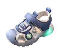 Sandalias iluminadas para niños, antideslizantes, sandalias deportivas para niños, zapatos suaves para niñas, zapatos para niños, zapatos para gatear, zapatillas de deporte, sandalias de trekking