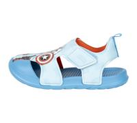 Sandalias Infantiles de los Vengadores - Talla 29 - Elaboradas con Poliéster - Suela de Goma EVA - Estampado de Iron Man y Capitán América - Producto Original Diseñado en España