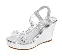 Sandalias informales con estampado de mariposas, sandalias de tacón de aguja para mujer, zapatos elegantes para vestir para fiestas e informales, planas, ideales para vacaciones de verano y días de