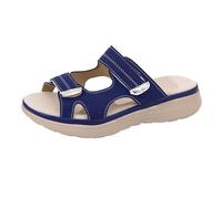 Sandalias informales de comercio exterior de talla grande para mujer, estilo deportivo de verano, una línea, cómodas, boca de pez, sandalias de playa para mujer, sandalias de vestir de cuero, azul
