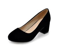 Sandalias informales de terciopelo para mujer, con tirantes, elegantes, para baile, correa al tobillo, tacón para bodas, Oktoberfest y fiestas, Black, 33.5 EU