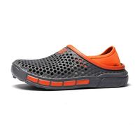 Sandalias ligeras transpirables para hombre uso casual y caminatas playeras diseño sin cordones planta plana antideslizante duraderas para primavera verano otoño calzado outdoor cómodo (Grey, 39)