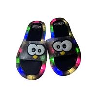 Sandalias Luminosas para Niñas con Tiras Ajustables Calzado Divertido para Uso Interior y Exterior Zapatos de Verano con para Pequeños Diseño Lindo para Edades 3-8 Años (Black, 28.5 Little Child)