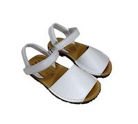 Sandalias Menorquinas para Niños y Niñas Unisex. Calzado infantil Made in Spain, garantia de calidad. (28, Blanco)