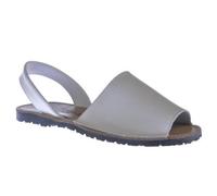 Sandalias Menorquinas Unisex Todo Piel Mod.201. Calzado Made in Spain, Garantia de Calidad. (41, Blanco)