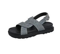 Sandalias Moda Mujer Ortopédica Mujer Verano Caminar Cómodo Plataforma Zapatos Antideslizante Transpirable Ajustable Bohemia Punta Abierta Sandalia Con Tacón Bloque, azul, 42 EU