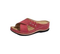 Sandalias Montaña Mujer Chanclas Playa Comodas Pantuflas Huecas Transpirables Y Cómodas de Verano Para Mujer Con Punta Abierta Y Clip Sandalias Ortopedicas Chanclas Negras (Red 36)